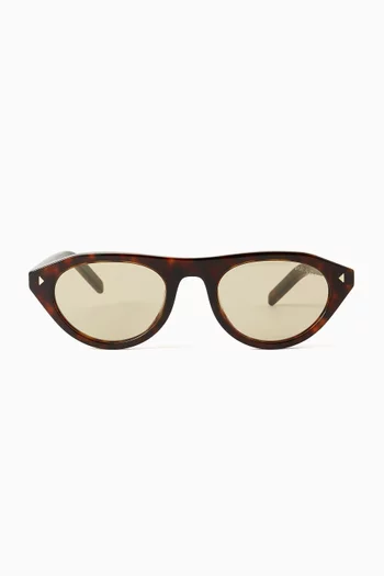 Oval Sunglasses in Acetate