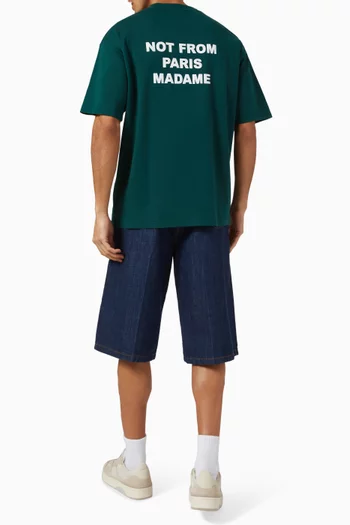 Le T-shirt Slogan in Cotton Interlock