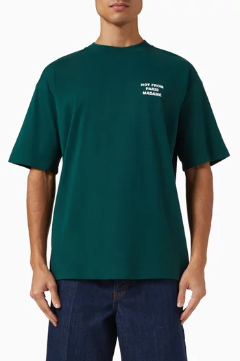 Le T-shirt Slogan in Cotton Interlock