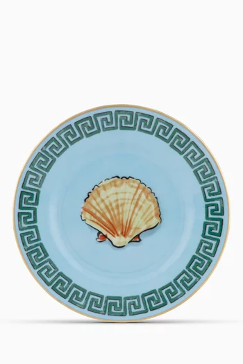 Il Viaggio di Nettuno Flat Bread Plate in Porcelain, 16cm