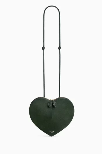 Le Coeur Crossbody Bag in Suede