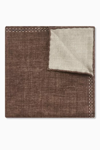 Double-face Pocket Square in Silk