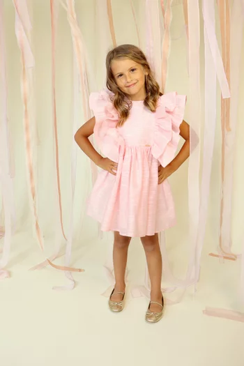 Ruffled Ruched Dress