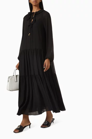 Ruffled Kaftan in Georgette
