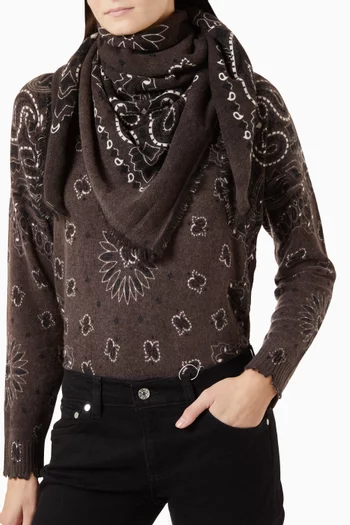 Large Hachiko Bandana in Cashmere