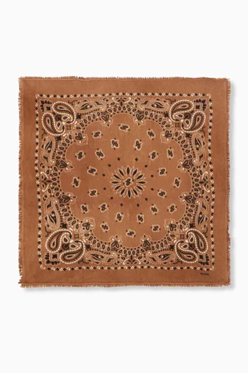 Large Bandana in Printed Cashmere