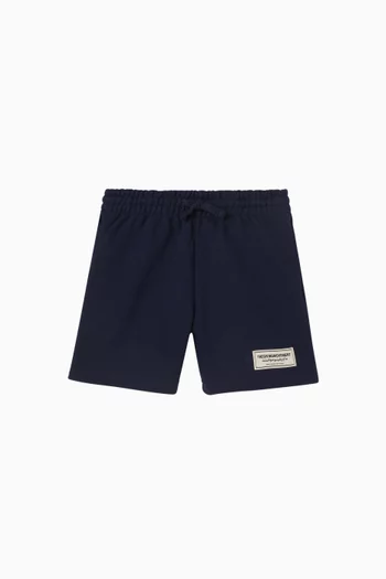 Relaxed Shorts in Organic Cotton-blend