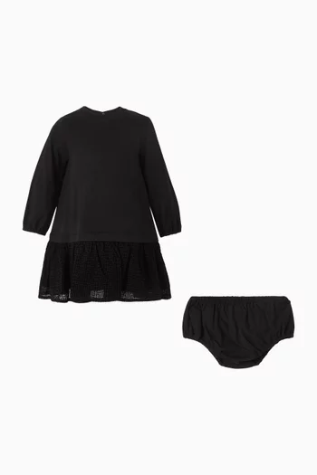 Printed A-line Dress & Bloomers