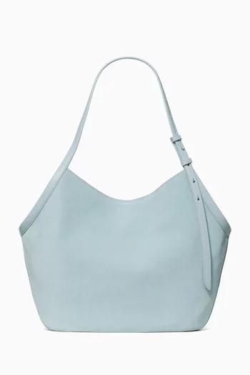 Deco Tulip Tote Bag in Suede