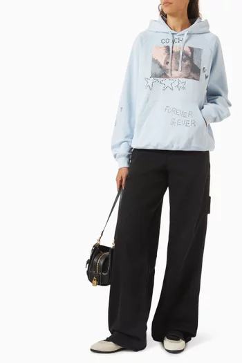 Bunny Graphic Hoodie in Cotton