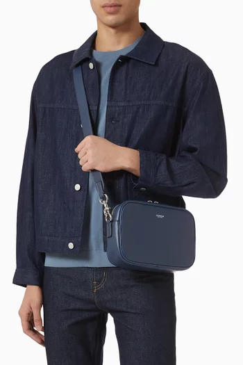 Radio Camera Bag in Natural Grain Leather