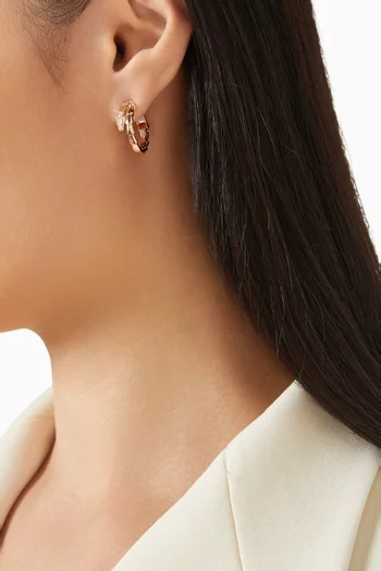 Serpenti Viper Earrings in 18kt Rose Gold