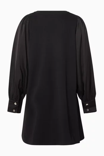 Logo Dress in Cotton