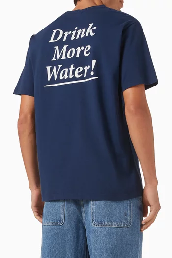 Drink More Water T-shirt in Cotton