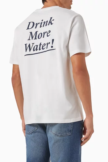 Drink More Water T-shirt in Cotton
