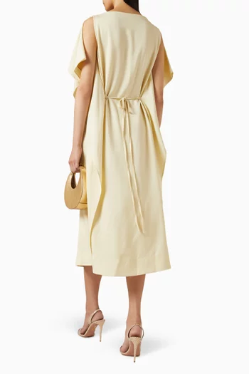 Overlay Tie-back Dress in Lyocell Blend