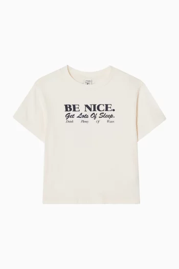 Be Nice Kids T-shirt in Cotton