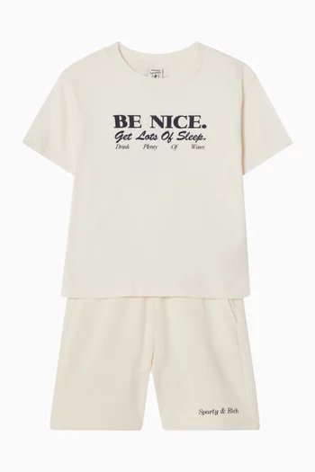Classic Logo Gym Shorts in Cotton-fleece