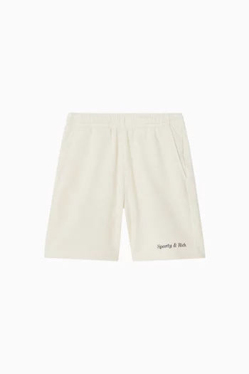Classic Logo Gym Shorts in Cotton-fleece