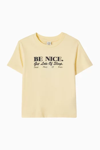 Be Nice Kids T-shirt in Cotton