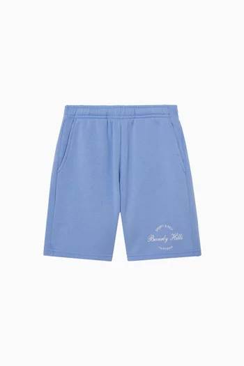 Beverly Script Logo Gym Shorts in Cotton-fleece