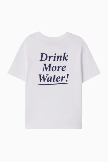 Drink More Water T-shirt in Cotton
