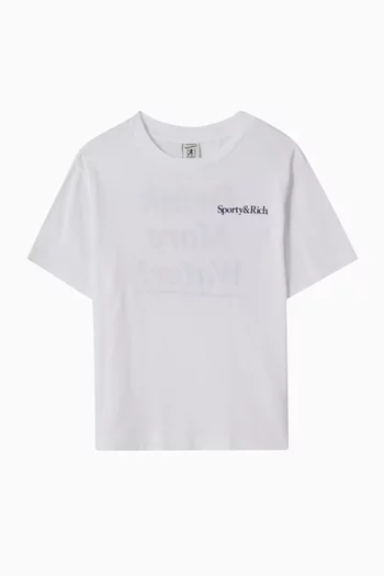 Drink More Water T-shirt in Cotton