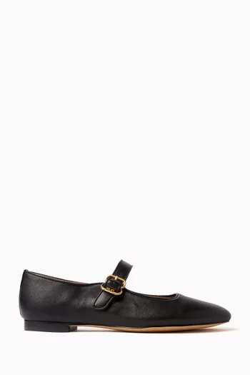 Michaela Ballerina Flats in Leather