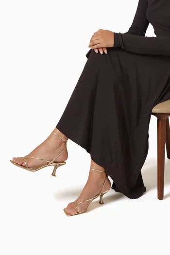Fluxx 70 Sandals in Metallic Leather