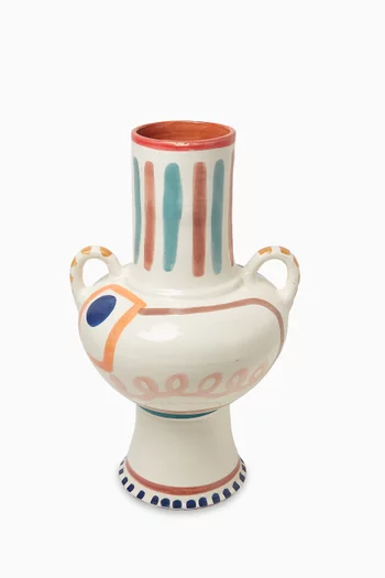 Dyra Hand-painted Vase in Ceramic