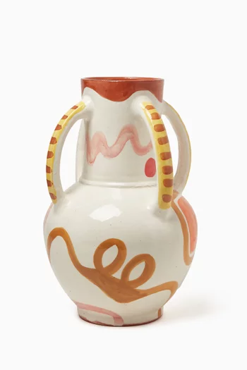 Mubin Hand-painted Vase in Ceramic
