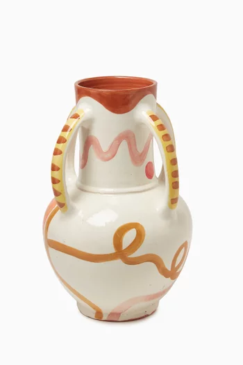 Mubin Hand-painted Vase in Ceramic