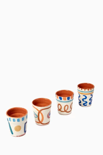Mouja Cups in Ceramic, Set of 4