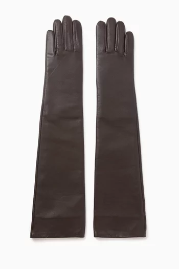 Veneto Long Gloves in Leather