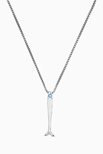 Feng Shui Fish Necklace in Sterling Silver