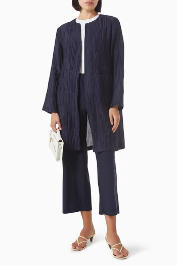 Roundneck Crinkled Jacket