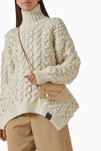 Falabella Continental Crossbody Bag in Shaggy Deer Faux Leather