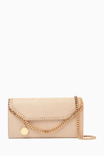 Falabella Continental Crossbody Bag in Shaggy Deer Faux Leather