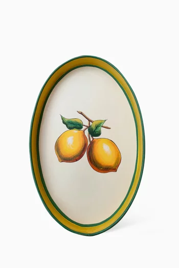 Lemon Tray in Hand-painted Iron