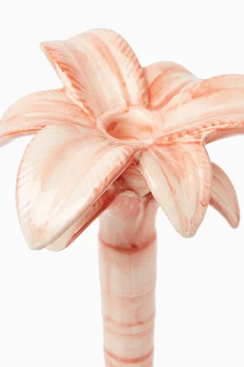 Medium Palm Candlestick Holder in Ceramic