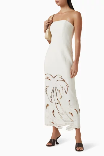 Ava Applique Floral Maxi Dress