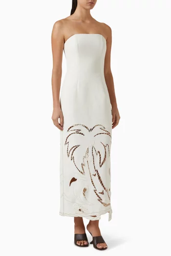 Ava Applique Floral Maxi Dress