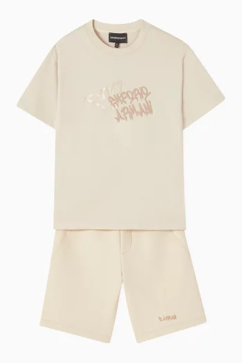 Text Logo T-shirt in Cotton