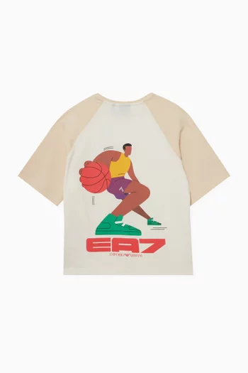 Graphic-print T-shirt in Cotton