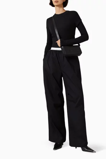 Elastic-waist Pants in Cotton Twill