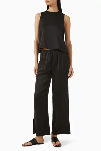 Loreto Pants in Silk Charmeuse