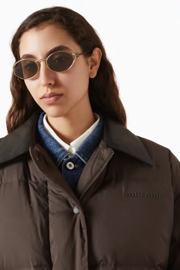 Oval Sunglasses in Metal