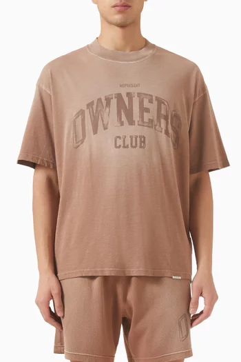 تي شيرت بشعار Owners Club‏ قطن