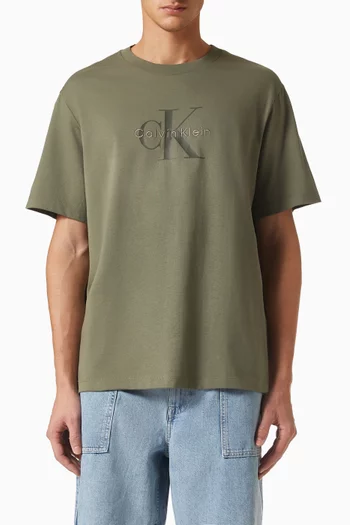 Monologo T-shirt in Cotton