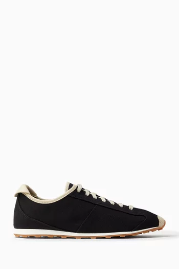 Les Tennis Sneakers in Cotton & Leather